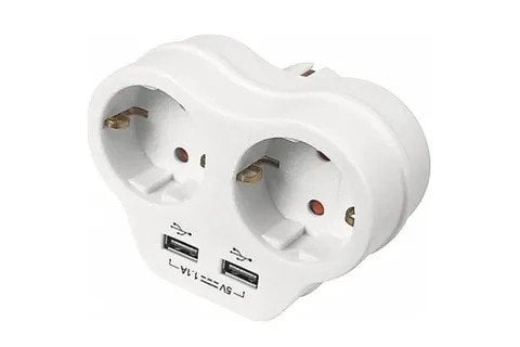 VİKO İkili Topraklı ve USB Çıkışlı Fiş Priz