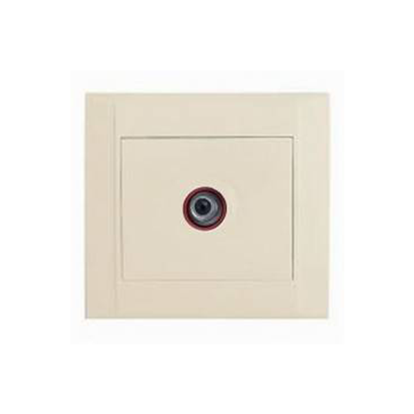 MAKEL Defne Krem Uydu Prizi Çerçeve Dahil