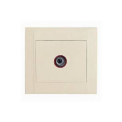 MAKEL Defne Krem Uydu Prizi Çerçeve Dahil