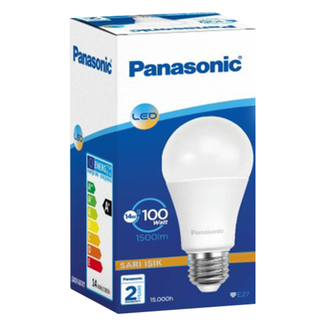 PANASONIC 14W -100W Led Ampul E27 Duy 1500 Lümen Sarı Işık
