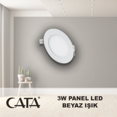 CATA 3W Sıva Altı Led Panel Spot Beyaz Işık CT-5144