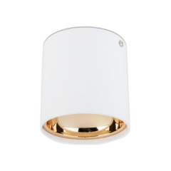 CATA Foça Sıva Üstü Spot Armatür Beyaz+Bakır CT-5421BR