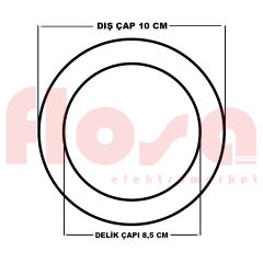 CATA 6W Zebra Sıva Altı Led Spot 3 Renk Işık CT-5257