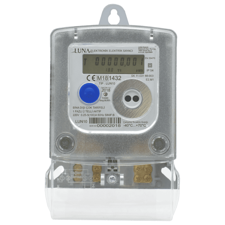 LUNA Monofaze Elektrik Sayacı