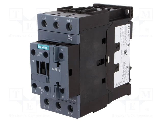 SIEMENS SİRİUS KONTAKTÖR 18.5KW 41A/230V 3RT2035-1AP00