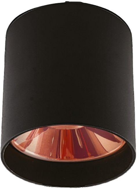 CATA Foça Sıva Üstü Spot Armatür Siyah+Gold CT-5421SB