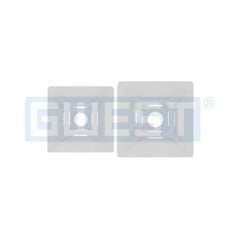 GWEST 19X19MM Yapışkan Kroşe 100 Adet Beyaz