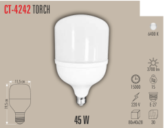 CATA 45W Torch Led Ampul Beyaz Işık E27 Duy CT-4242