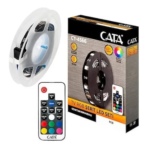CATA USB RGB Şerit Led Seti 3 Metre CT-4566