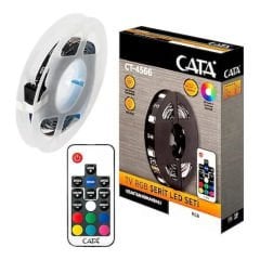 CATA USB RGB Şerit Led Seti 3 Metre CT-4566