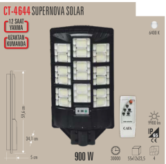 CATA 900W SuperNova Solar Sokak Armatürü CT-4644