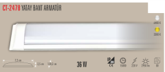 CATA 36W Yatay Bant Armatür 120 Cm Gün Işığı 30 Adet Koli CT-2478