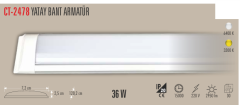 CATA 36W Yatay Bant Armatür 120 Cm Beyaz Işık 30 Adet Koli CT-2478