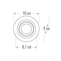 CATA Pars Yuvarlak Spot Takım CT-5224