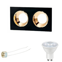 CATA Jaguar İkili Kare Siyah-Rose Spot Takım CT-5056