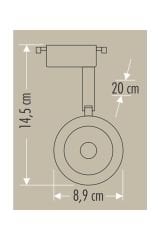 CATA 30 Watt Dekoratif Beyaz Işık Babil Ray Armatür Beyaz Kasa CT-5333