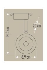 CATA 30 Watt Dekoratif Gün Işığı Babil Ray Armatür Beyaz Kasa CT-5333