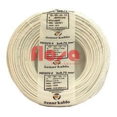 Öznur Kablo 2x0,75 mm 100 Metre TTR Enerji Kablosu