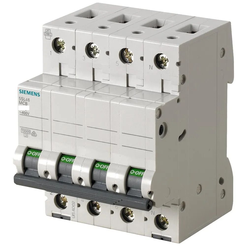 SIEMENS 4P 40A 10kA C Tipi W Otomat Sigorta 5SL4640-7