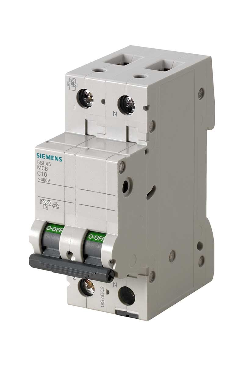 SIEMENS 1P+N 6A 10kA C Tipi W Otomat Sigorta 5SL4506-7