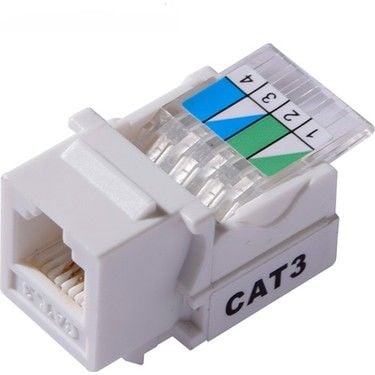 END CAT3 Keystone Data Soketi RJ11