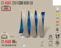 CATA Cob Neon LED 220V Gün Işığı Renk CT-4561