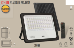 CATA 200 Watt Atlas Solar LED Projektör Beyaz Işık CT-4649